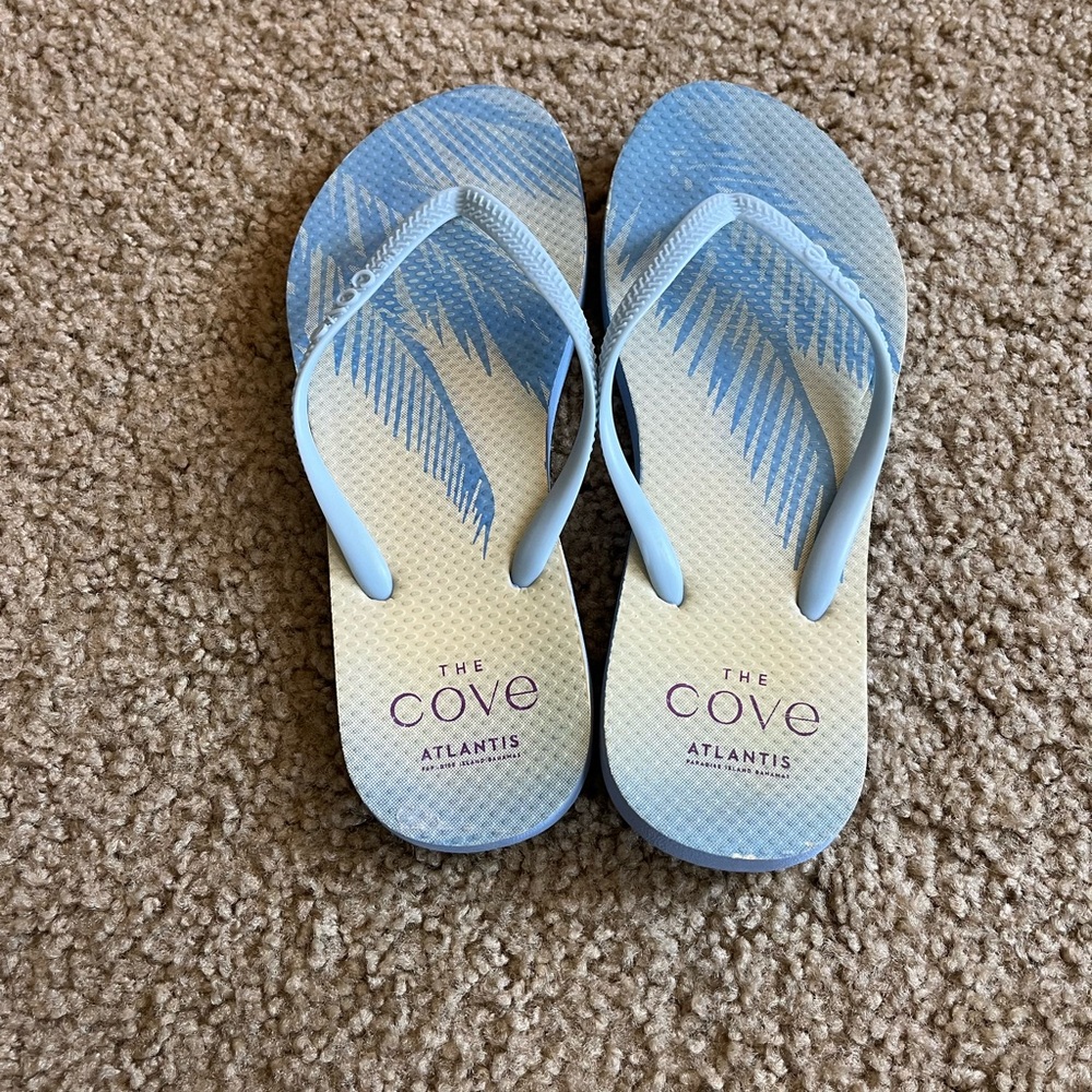The Cove Atlantis Blue Flip Flops